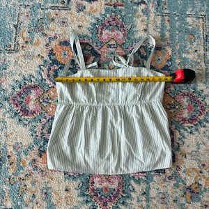 J. crew -Tie-shoulder tank top in stripe